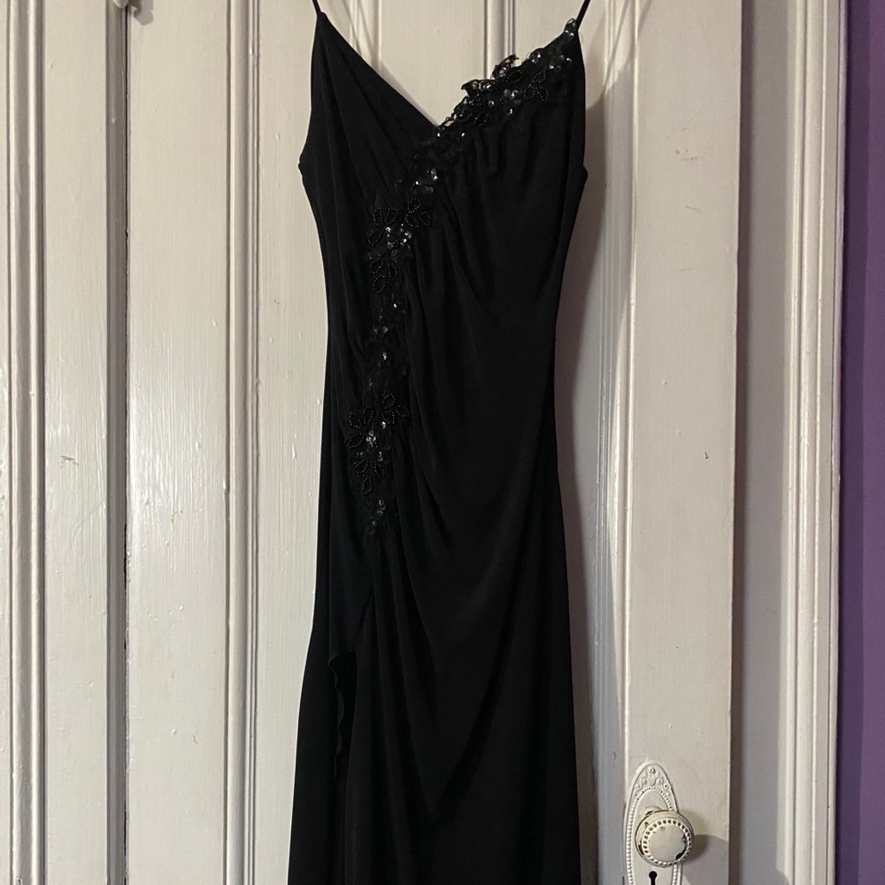 Entry Black Cocktail Dress